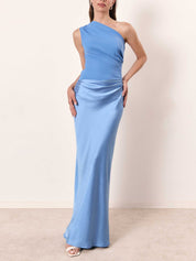 Elegantes Plissiertes Maxikleid Mit One-Shoulder-Ausschnitt – Sommer Maxikleider Für Besondere Anlässe Und Lange Kleider 2