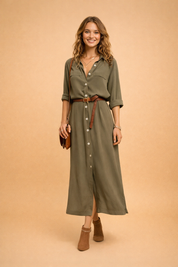 Elegantes Sommerkleid für Damen mit Leichtem Schnitt und Vielseitigem Design 1