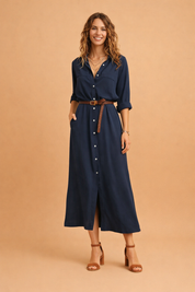 Elegantes Sommerkleid für Damen mit Leichtem Schnitt und Vielseitigem Design 4
