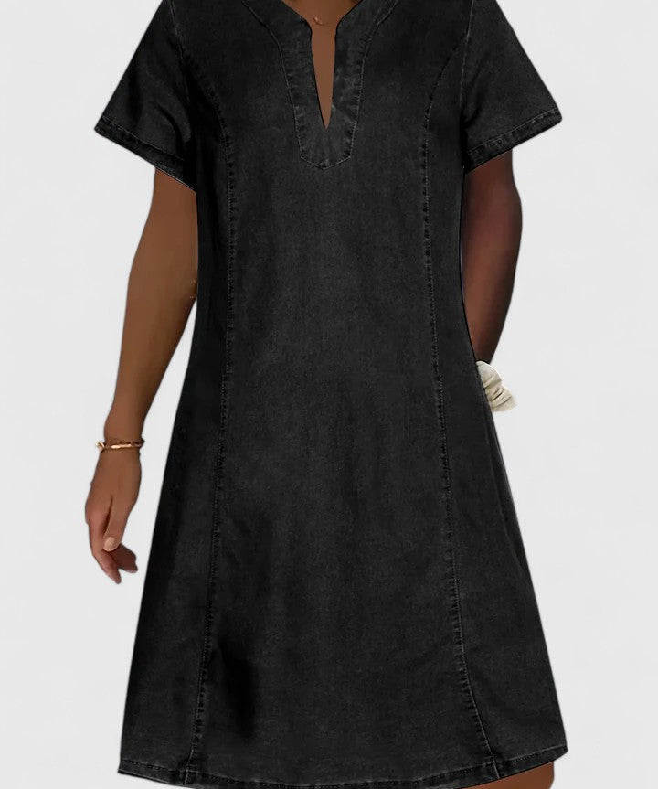 Elegantes Sommerkleid für Frauen | A-Linien-Silhouette mit V-Ausschnitt 0