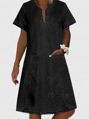 Elegantes Sommerkleid für Frauen | A-Linien-Silhouette mit V-Ausschnitt 4