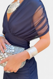Elegantes Sommerkleid für Frauen mit V-Ausschnitt und Blumenmuster 10