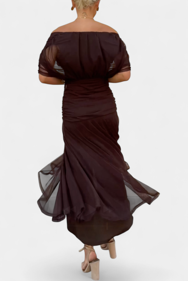 Elegantes Sommerkleid für Frauen mit V-Ausschnitt und Blumenmuster 3