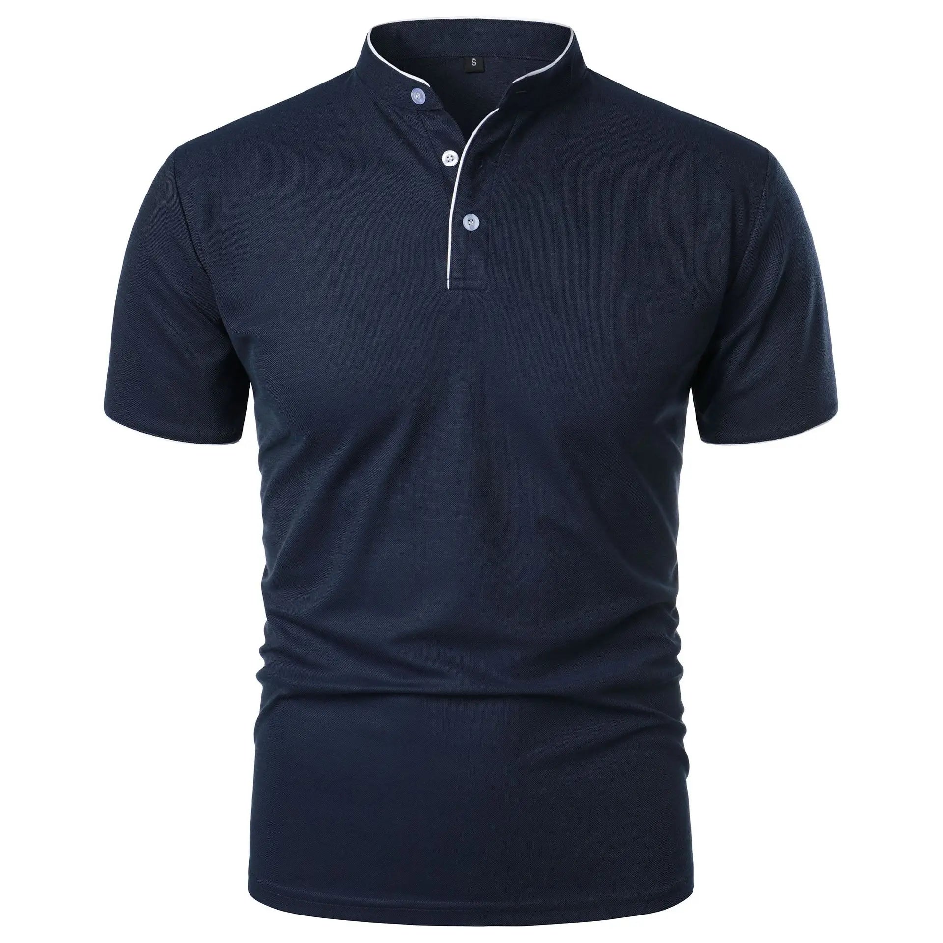 Elegantes Stehkragen-Poloshirt für Männer – Knitterfrei und Atmungsaktiv 0