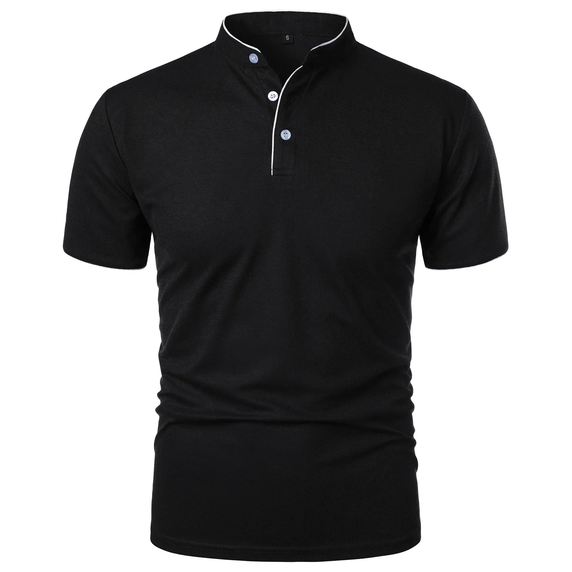 Elegantes Stehkragen-Poloshirt für Männer – Knitterfrei und Atmungsaktiv 1