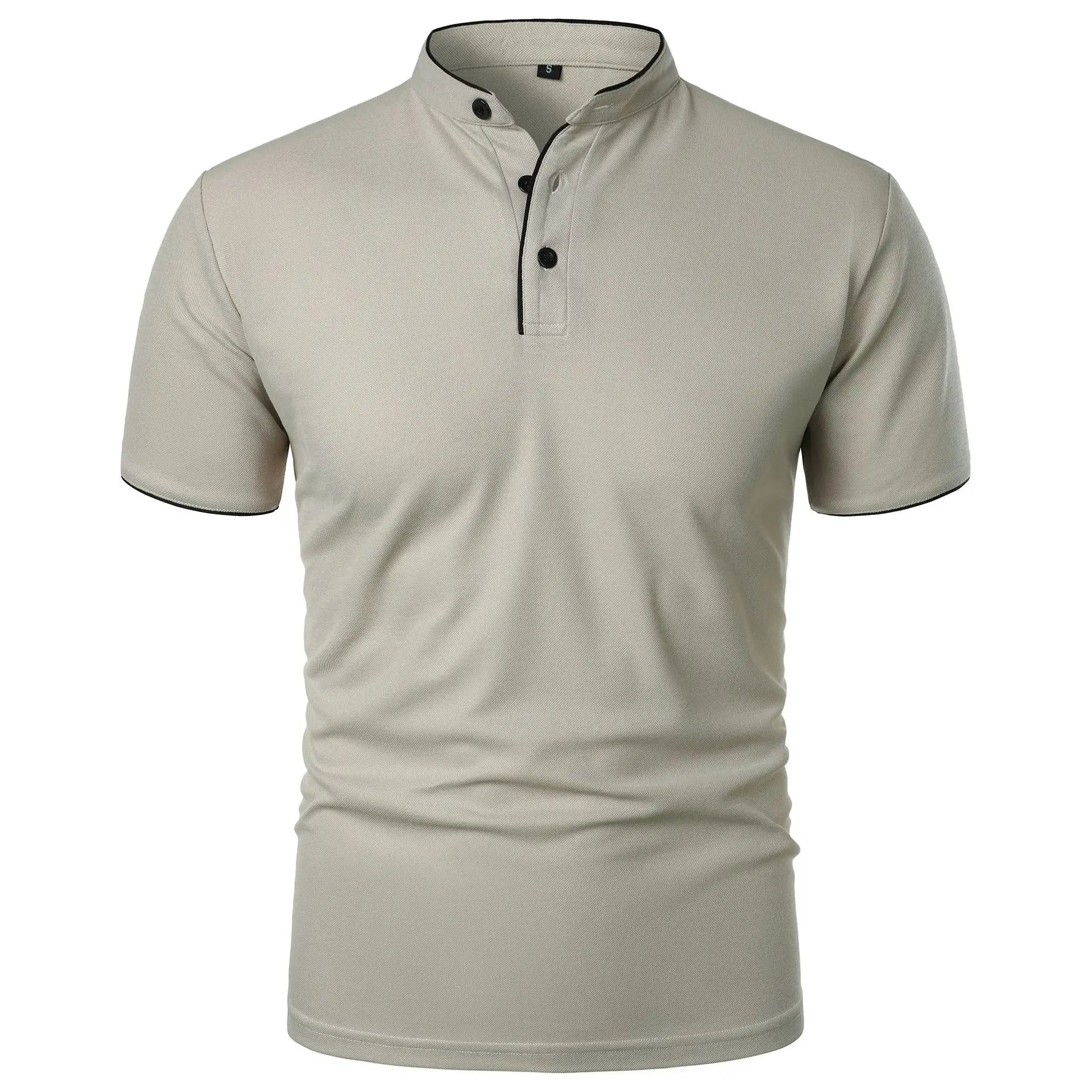 Elegantes Stehkragen-Poloshirt für Männer – Knitterfrei und Atmungsaktiv 2