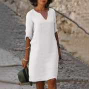 Elegantes V-Ausschnitt-Kleid für Frauen – Vielseitig und schmeichelhaft 6