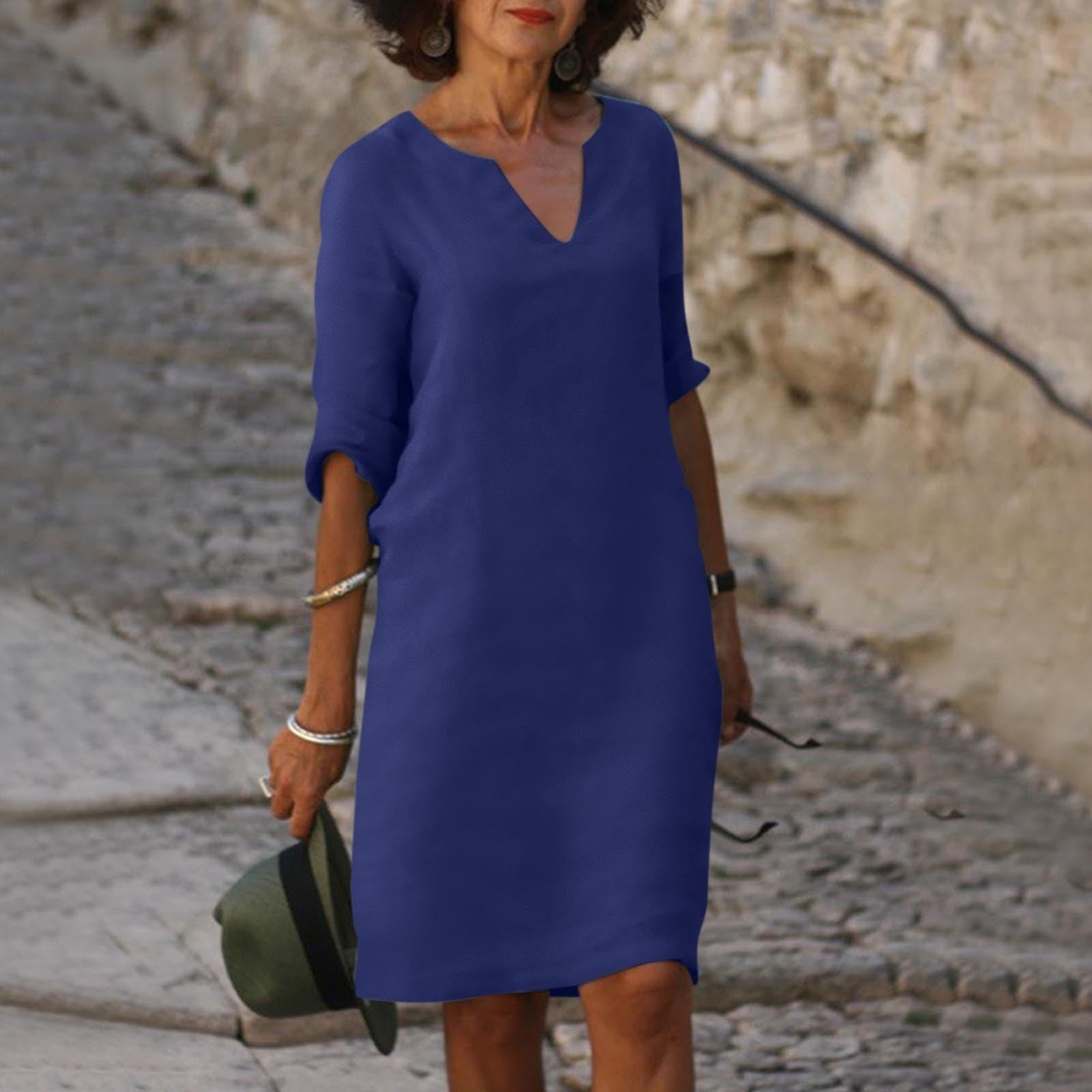 Elegantes V-Ausschnitt-Kleid für Frauen – Vielseitig und schmeichelhaft 8