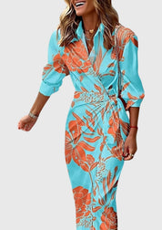 Elegantes Wickelkleid für Frauen – Stilvolles Sommerkleid mit modernem Druck 10