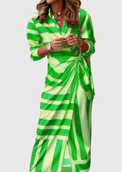 Elegantes Wickelkleid für Frauen – Stilvolles Sommerkleid mit modernem Druck 8