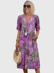 Elegantes florales Midikleid für Frauen - Perfekt für Sommeranlässe 4