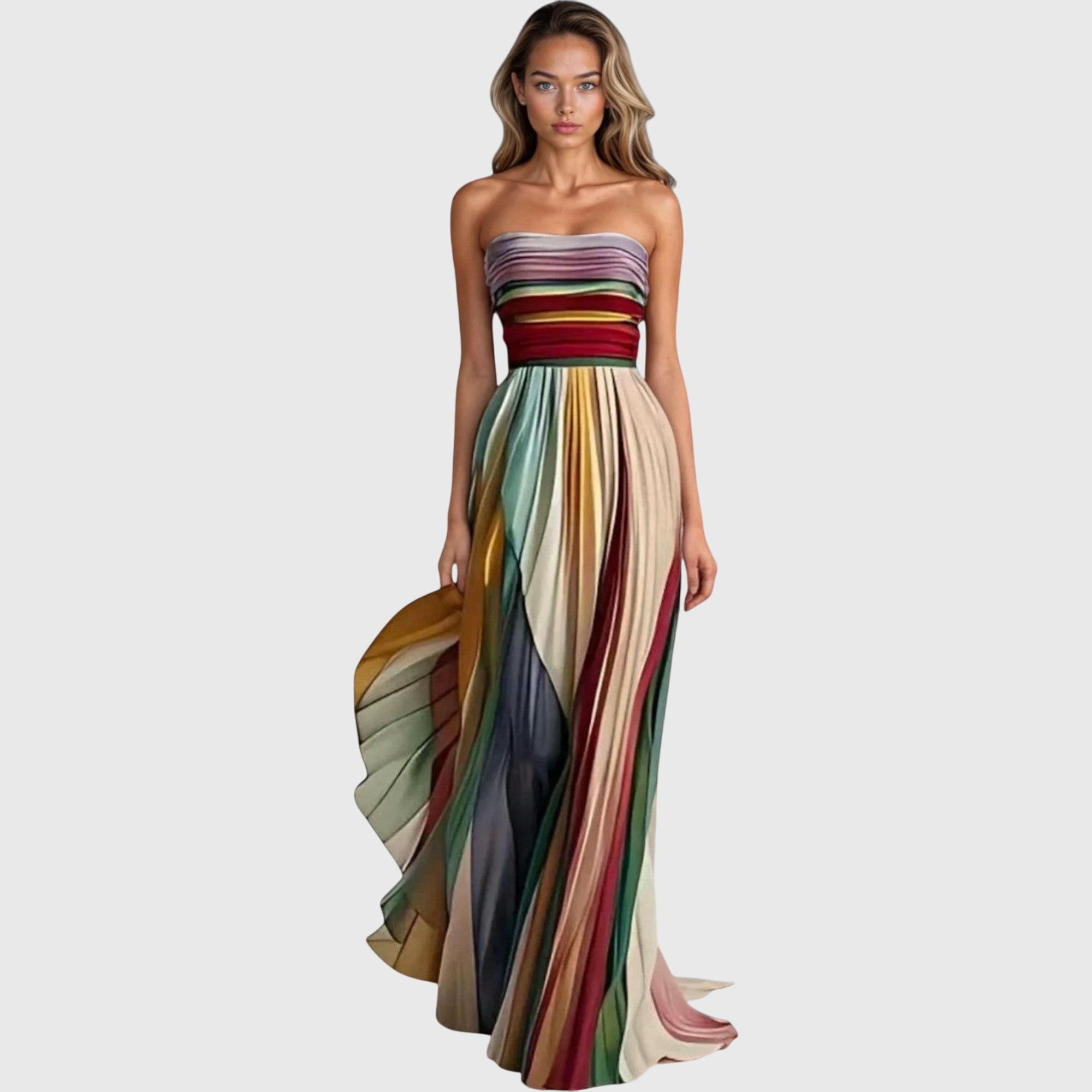Elegantes langes Kleid für Frauen – Boho-Stil für den Sommer 0