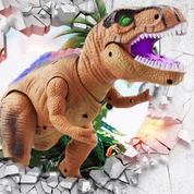 Elektrisch ferngesteuerter Dinosaurier – Realistisches, laufendes und brüllendes Dino-Spielzeug mit LED-Beleuchtung 2