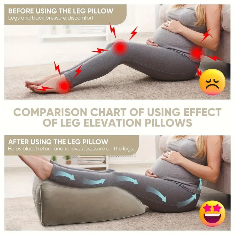 Ergonomisches Beinerhöhungskissen 45° Neigung - Aufblasbar für Durchblutungsförderung und Schwellungslinderung 1