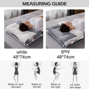 Ergonomisches orthopädisches Nackenstützkissen – Für Seiten- und Rückenschläfer 4