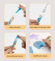 Extra große Wasser-Malmatte für Kinder – Kleckerfreie, lehrreiche Malmatte mit verschiedenen Motiven 3