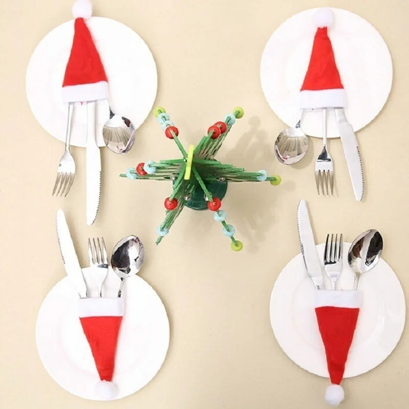 FestiveHolder | Weihnachtliches Besteckset für die festliche Tischdekoration 1