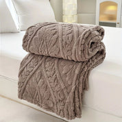Französische Jacquard Fleece Decke für gemütliche Akzente 11