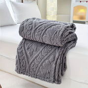 Französische Jacquard Fleece Decke für gemütliche Akzente 7