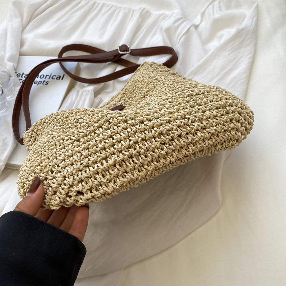 Geräumige und strapazierfähige Schultertasche im Boho-Stil für Damen 3