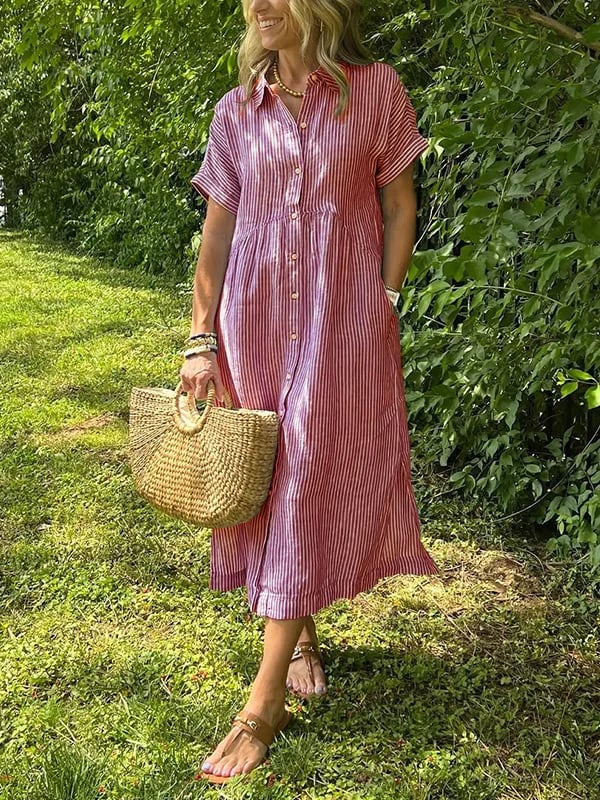 Gestreiftes Langarmhemd Damen – Elegantes, Luftiges Design für Sommer, Schmeichelhafte Passform, Vielseitig Kombinierbar 3