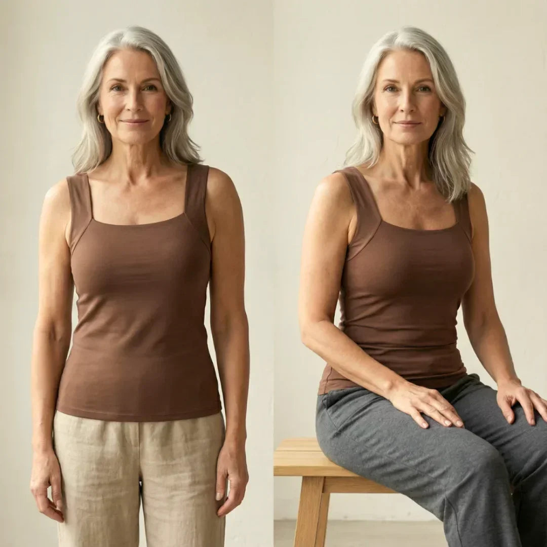 Giulia | Atmungsaktives Tanktop mit integriertem BH für Damen 6
