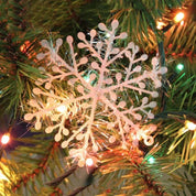 Glitzernde Girlanden | Glitzernde Schneeflocken-Ornamente für die Weihnachtsdekoration 2