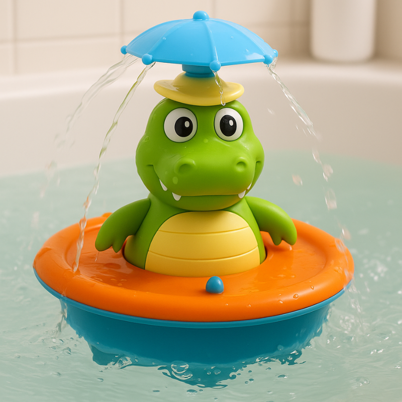 GlowGator | Leuchtendes, schwimmendes Krokodil-Badespielzeug für spannende Wasserspiele 1