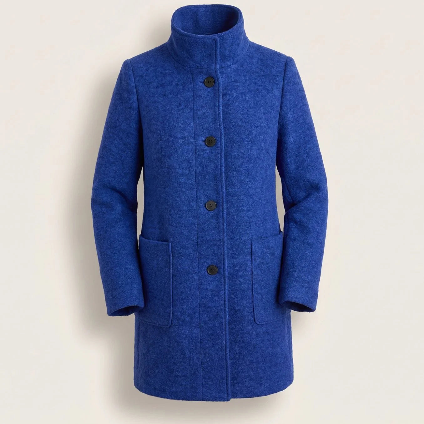 Greta | Damen Mantel mit Stehkragen Longline Knopfleiste Trenchcoat 10