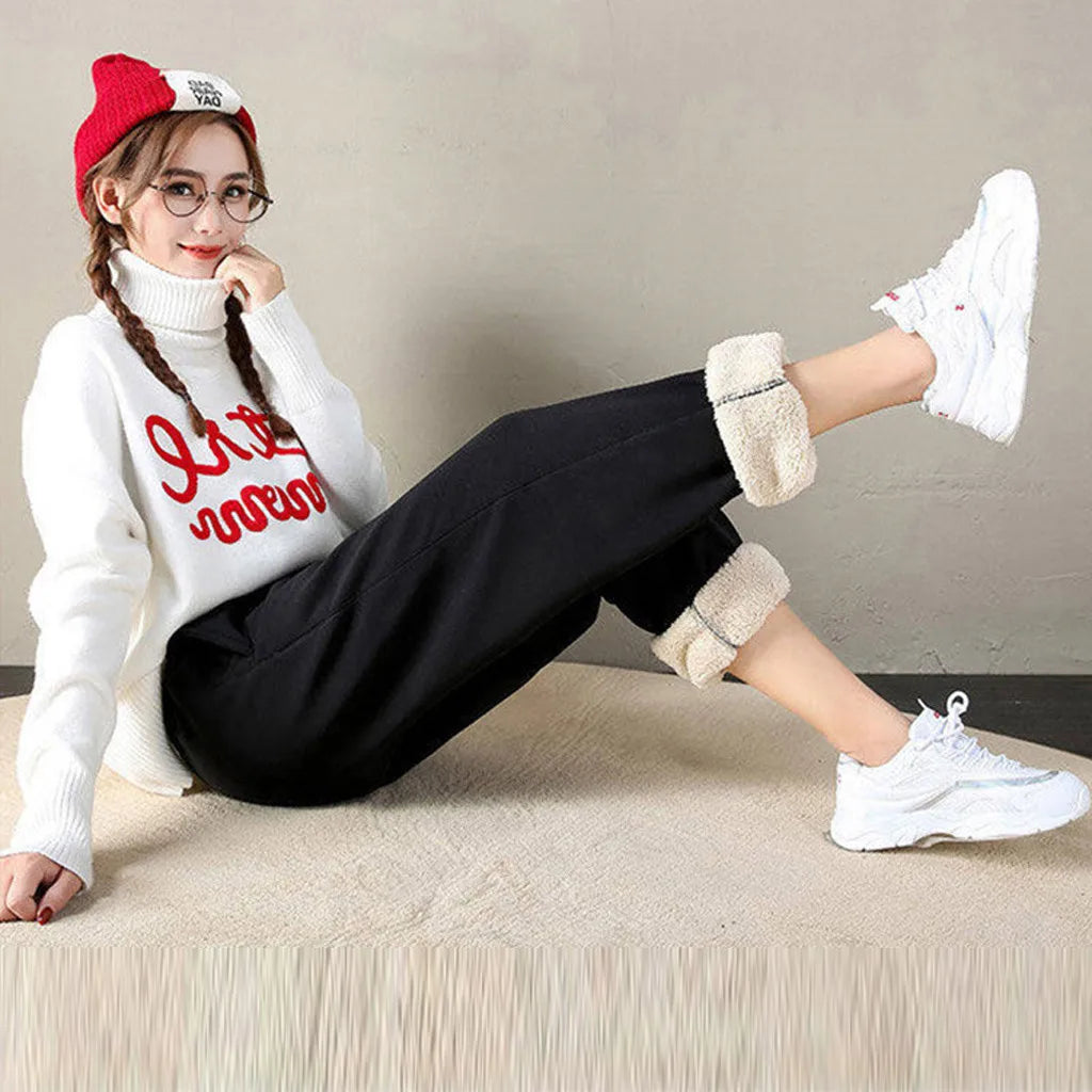 MARY | Damens tjocka fleece vinterleggings