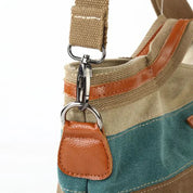 Finn | Canvas randig crossbody messenger-handväska