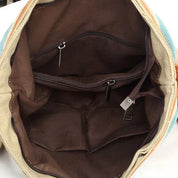 Finn | Canvas randig crossbody messenger-handväska