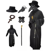 Halloween Black Disease Pest Arzt Kostüm Schnabel 2