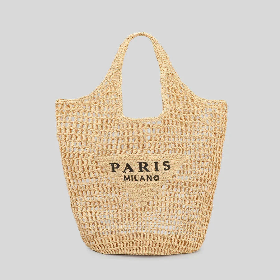Handgewebte Strandtasche für Damen – schickes und strapazierfähiges Design 0