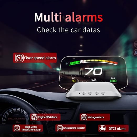 Head-Up-Display Mit GPS Navigation Und Automatischer Helligkeitsanpassung Für Sicheres Fahren 2