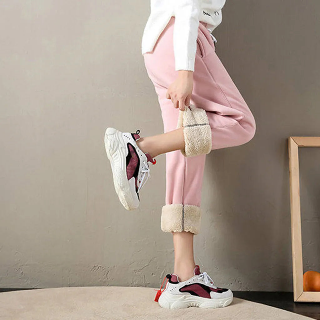 MARY | Damens tjocka fleece vinterleggings
