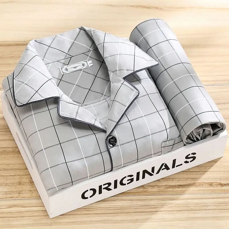 Herren-Pyjama-Set mit Knöpfen – Weiche und atmungsaktive Nachtwäsche 5