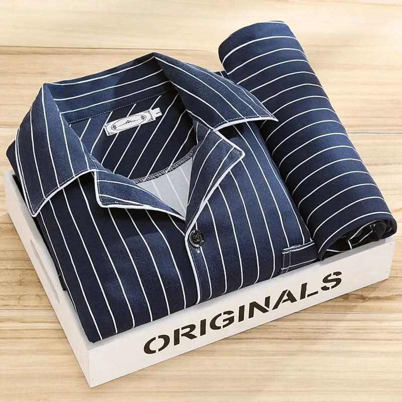Herren-Pyjama-Set mit Knöpfen – Weiche und atmungsaktive Nachtwäsche 6
