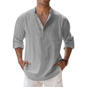 Herren Hemden Henley Mit Entspannter Passform Für Den Sommer – Leichtes Hemd Für Herren, Stilvoll Und Atmungsaktiv 5