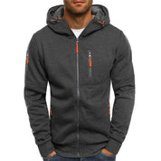 Herren Hoodie mit Reißverschluss und Kordelzug – Lässige Hoodies für Herren für Alltag und Freizeit 1