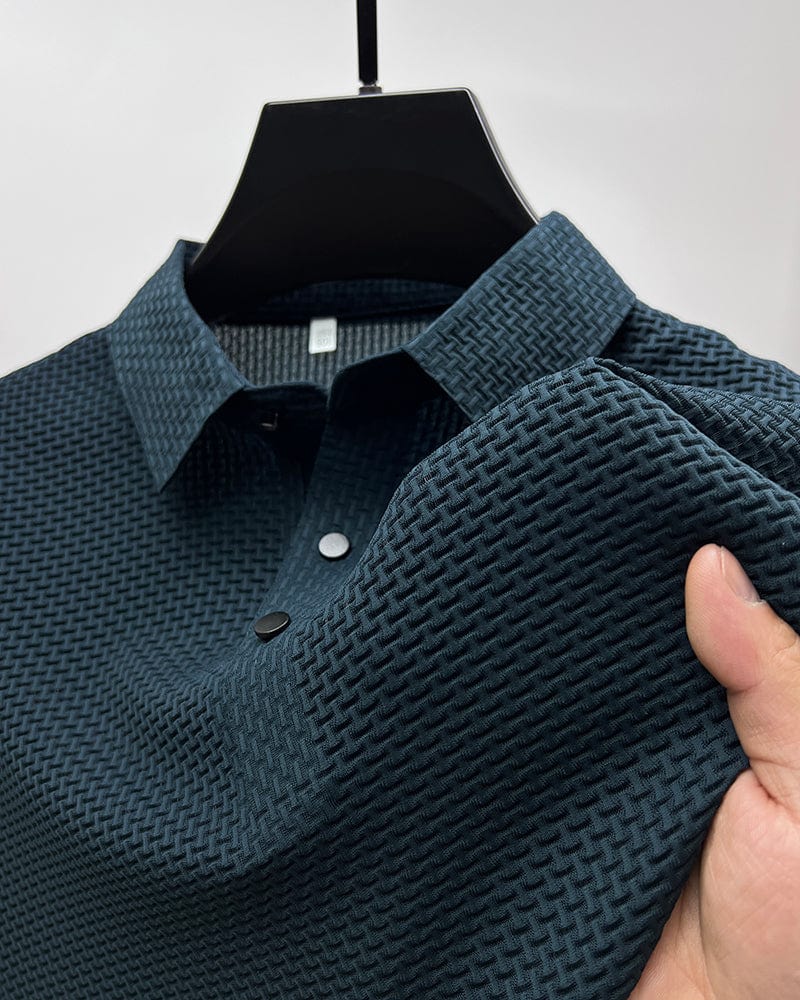Herren Poloshirt Mit Mesh-Design – Atmungsaktives Poloshirt Für Herren, Modernes Styling, Ideal Für Sport Und Freizeit 1