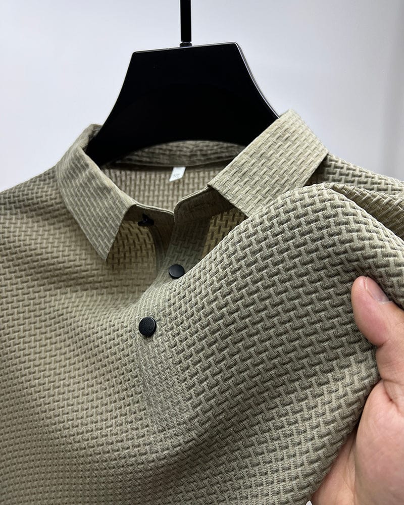 Herren Poloshirt Mit Mesh-Design – Atmungsaktives Poloshirt Für Herren, Modernes Styling, Ideal Für Sport Und Freizeit 2