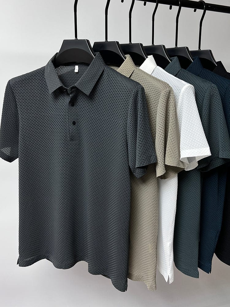 Herren Poloshirt Mit Mesh-Design – Atmungsaktives Poloshirt Für Herren, Modernes Styling, Ideal Für Sport Und Freizeit 7