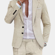 Herren Premium Summer Style -Leinenanzug 0