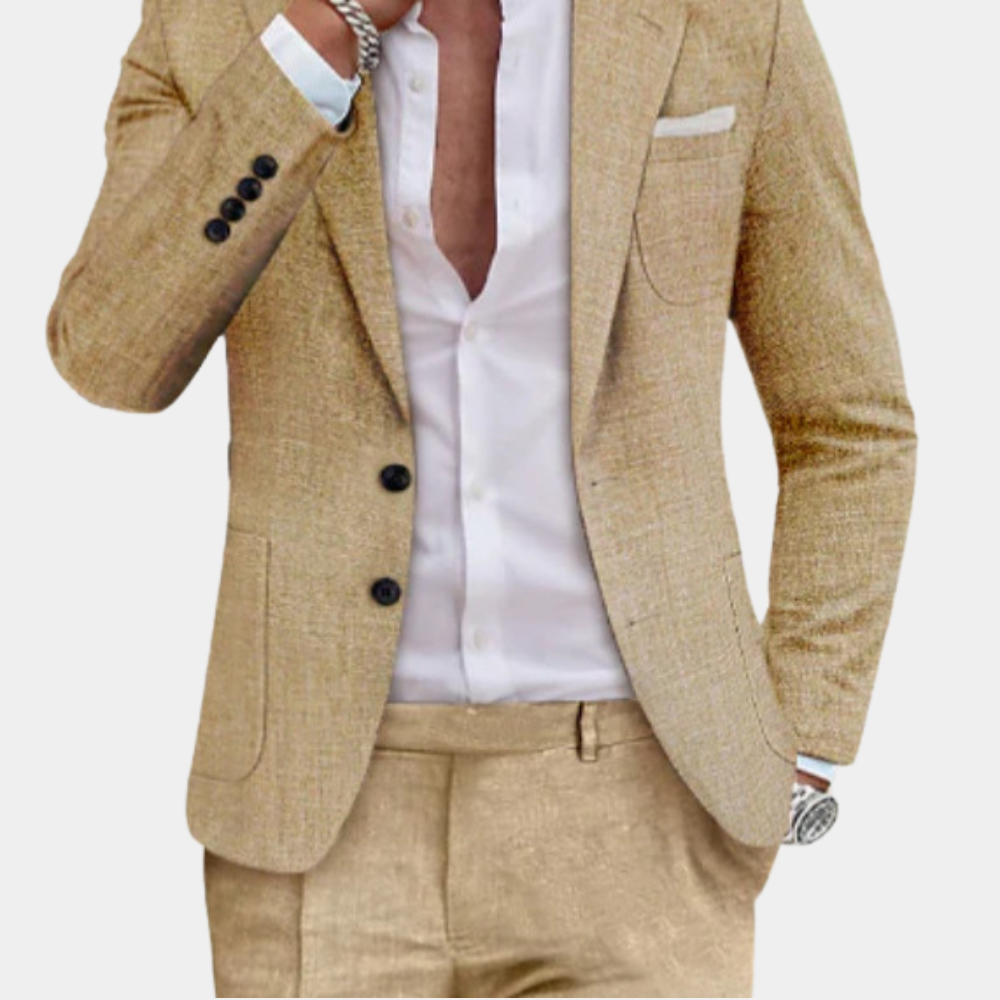 Herren Premium Summer Style -Leinenanzug 6