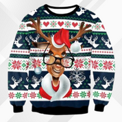 Herren Weihnachts Pullover Festliches Design Weicher Strickstoff 1