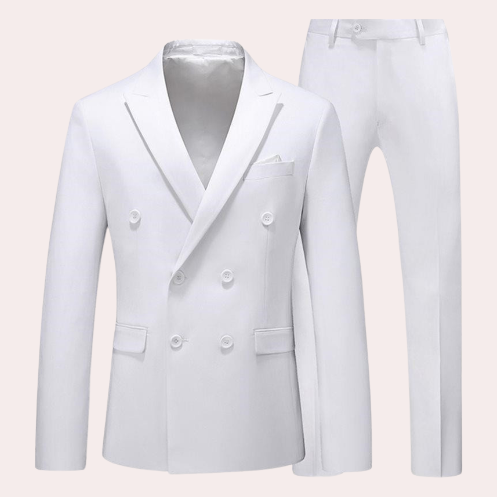 Herren klassisch bequem und stilvolles 2-teiliges Outfit-Set 0