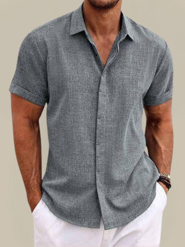 Herrenhemd Kurzarm Atmungsaktiv für den Sommer - Stylisches Freizeitlook Hemd für Herren 2