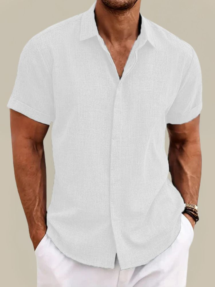 Herrenhemd Kurzarm Atmungsaktiv für den Sommer - Stylisches Freizeitlook Hemd für Herren 3