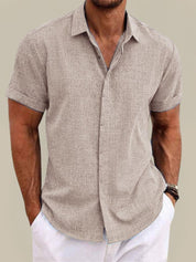 Herrenhemd Kurzarm Atmungsaktiv für den Sommer - Stylisches Freizeitlook Hemd für Herren 4